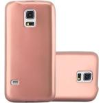 Rosa Cadorabo Samsung Galaxy S5 Cases Art: Bumper Cases aus Silikon 