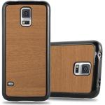 Braune Cadorabo Samsung Galaxy S5 Cases Art: Bumper Cases aus Silikon 