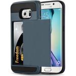 Marineblaue Cadorabo Samsung Galaxy S6 Edge Cases Art: Hard Cases aus Silikon 