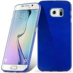 Blaue Cadorabo Samsung Galaxy S6 Edge Cases Art: Bumper Cases aus Silikon 