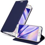 Dunkelblaue Cadorabo Samsung Galaxy S6 Edge Cases Art: Flip Cases 
