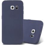 Dunkelblaue Cadorabo Samsung Galaxy S6 Edge Cases aus Kunststoff 