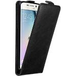 Reduzierte Schwarze Elegante Cadorabo Samsung Galaxy S6 Edge Cases Art: Flip Cases mit Bildern aus Kunstleder klappbar 