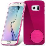 Pinke Elegante Cadorabo Samsung Galaxy S6 Edge Cases mit Bildern aus Silikon 