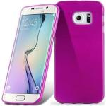 Pinke Cadorabo Samsung Galaxy S6 Edge Cases Art: Bumper Cases aus Silikon 
