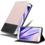 Rosa Elegante Cadorabo Samsung Galaxy S6 Edge Cases Art: Flip Cases mit Bildern aus Kunstleder klappbar 