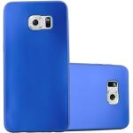 Blaue Cadorabo Samsung Galaxy S6 Edge + Cases Art: Bumper Cases aus Silikon 