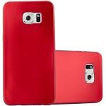 Rote Cadorabo Samsung Galaxy S6 Edge + Cases Art: Bumper Cases aus Silikon 