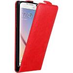 Reduzierte Rote Elegante Cadorabo Samsung Galaxy S6 Cases Art: Flip Cases mit Bildern aus Kunstleder klappbar 