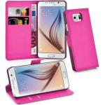 Pinke Cadorabo Samsung Galaxy S6 Cases Art: Flip Cases aus Kunststoff 