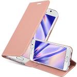 Reduzierte Rosa Elegante Cadorabo Samsung Galaxy S6 Cases Art: Flip Cases mit Bildern aus Kunstleder klappbar 