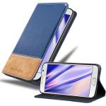 Dunkelblaue Cadorabo Samsung Galaxy S6 Cases Art: Flip Cases aus Kunststoff 