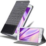 Graue Elegante Cadorabo Samsung Galaxy S6 Cases Art: Flip Cases mit Bildern aus Kunstleder klappbar 