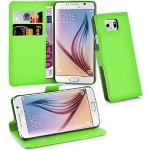 Reduzierte Grüne Elegante Cadorabo Samsung Galaxy S6 Cases Art: Flip Cases mit Bildern aus Kunstleder klappbar 