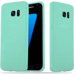 Blaue Cadorabo Samsung Galaxy S7 Edge Cases Art: Bumper Cases aus Silikon 
