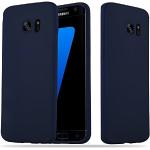Blaue Elegante Cadorabo Samsung Galaxy S7 Edge Cases Art: Soft Cases mit Bildern aus Gummi kratzfest 