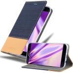 Dunkelblaue Cadorabo Samsung Galaxy S7 Edge Cases Art: Flip Cases aus Kunststoff 