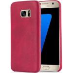 Rote Vintage Cadorabo Samsung Galaxy S7 Hüllen Art: Hard Cases aus Kunstleder 