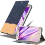 Dunkelblaue Cadorabo Samsung Galaxy S7 Hüllen Art: Flip Cases 