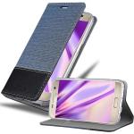 Dunkelblaue Cadorabo Samsung Galaxy S7 Hüllen Art: Flip Cases aus Kunststoff 