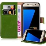 Grüne Cadorabo Samsung Galaxy S7 Hüllen Art: Flip Cases 