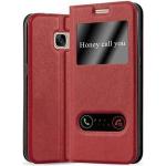 Rote Cadorabo Samsung Galaxy S7 Hüllen Art: Flip Cases aus Kunstleder 