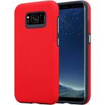 Rote Cadorabo Samsung Galaxy S8 Cases mit Blumenmotiv aus Kunststoff 