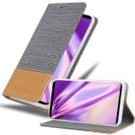 Hellgraue Cadorabo Samsung Galaxy S9 Hüllen Art: Flip Cases aus Kunststoff 
