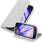 Silberne Elegante Cadorabo Samsung Galaxy Trend Lite Cases Art: Flip Cases mit Bildern aus Kunstleder klappbar 