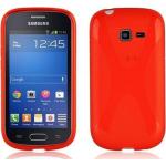 Rote Cadorabo Samsung Galaxy Trend Lite Cases Art: Bumper Cases aus Silikon 