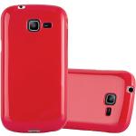 Rote Elegante Cadorabo Samsung Galaxy Trend Lite Cases Art: Soft Cases mit Bildern aus Gummi kratzfest 