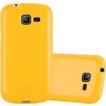 Gelbe Cadorabo Samsung Galaxy Trend Lite Cases Art: Bumper Cases aus Silikon 
