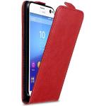 Reduzierte Rote Cadorabo Sony Xperia C4 Cases Art: Flip Cases mit Bildern mit Knopf 