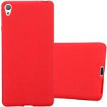 Rote Elegante Cadorabo Sony Xperia E5 Cases Art: Soft Cases mit Bildern aus Gummi kratzfest 