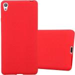 Rote Cadorabo Sony Xperia E5 Cases Art: Bumper Cases aus Silikon 