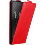 Rote Cadorabo Sony Xperia L1 Cases Art: Flip Cases aus Kunststoff 