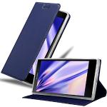 Reduzierte Blaue Elegante Cadorabo Sony Xperia L2 Cases Art: Gürteltaschen mit Bildern aus Kunstleder klappbar 