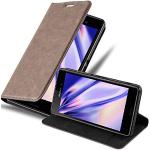 Reduzierte Braune Elegante Cadorabo Sony Xperia M4 Aqua Cases Art: Flip Cases mit Bildern aus Kunstleder klappbar 