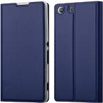 Blaue Elegante Cadorabo Sony Xperia M5 Cases Art: Flip Cases mit Bildern aus Kunstleder klappbar 