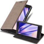 Braune Cadorabo Sony Xperia X Compact Cases Art: Flip Cases aus Kunststoff 