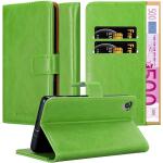 Grüne Cadorabo Sony Xperia X Cases Art: Flip Cases aus Kunststoff 