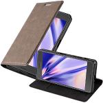 Reduzierte Braune Elegante Cadorabo Sony Xperia X Performance Cases Art: Flip Cases mit Bildern aus Kunstleder klappbar 