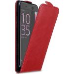 Rote Cadorabo Sony Xperia XA Cases Art: Flip Cases aus Kunststoff 