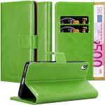 Reduzierte Grüne Elegante Cadorabo Sony Xperia XA Cases Art: Flip Cases mit Bildern aus Kunstleder klappbar 