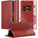 Rote Elegante Cadorabo Sony Xperia XA Cases Art: Flip Cases mit Bildern aus Kunstleder klappbar 
