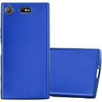 Blaue Elegante Cadorabo Sony Xperia XZ1 Cases Art: Soft Cases mit Bildern aus Gummi kratzfest 