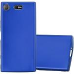 Blaue Cadorabo Sony Xperia XZ1 Cases Art: Bumper Cases aus Silikon 