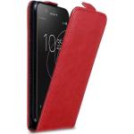 Rote Cadorabo Sony Xperia XZ1 Cases Art: Flip Cases aus Kunstleder 