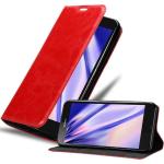 Rote Cadorabo Sony Xperia Z Cases Art: Flip Cases aus Kunstleder 
