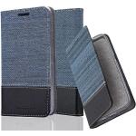 Dunkelblaue Cadorabo Sony Xperia Z Cases Art: Flip Cases aus Kunststoff 